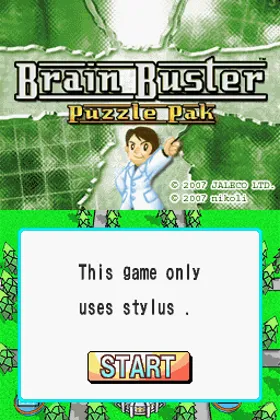 Brain Buster - Puzzle Pak (USA) screen shot title